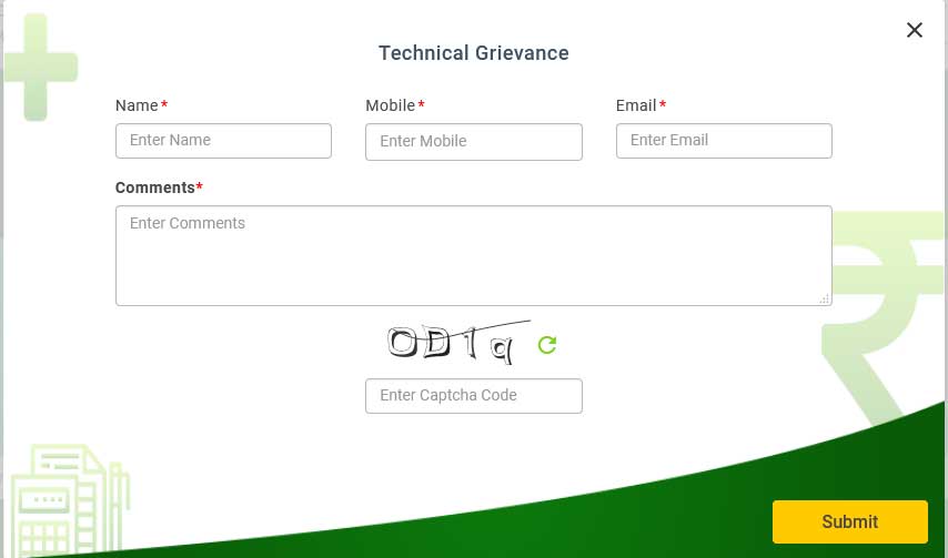 PMFBY Technical Grievance