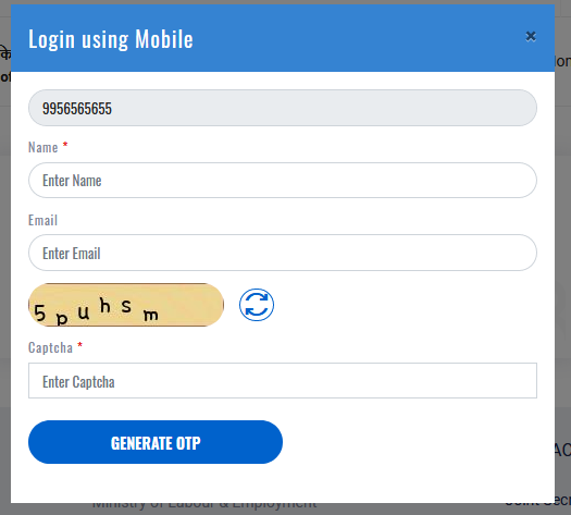 login using mobile