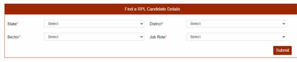 Find a RPL Candidate Details