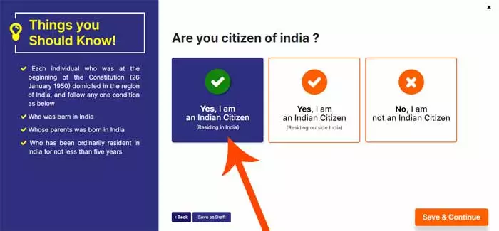 Are you citizen of india