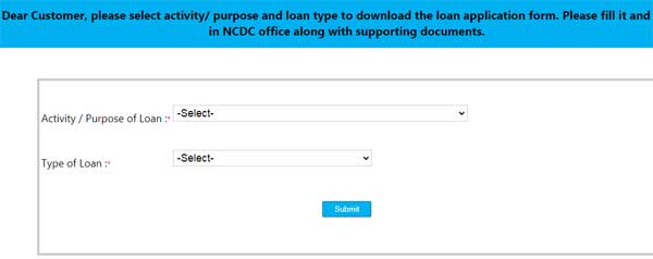 Common Loan Application Form