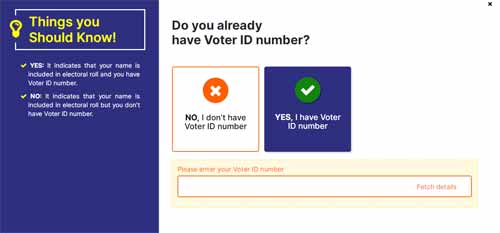 Do you already have Voter ID number