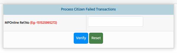 Process Citizen Failed Transactions
